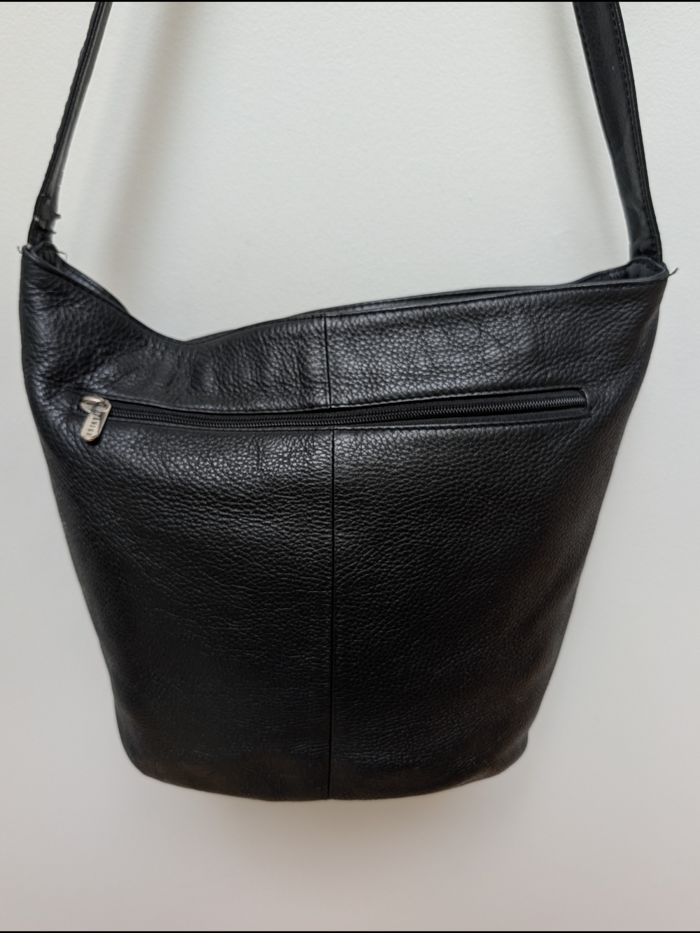 Danier Black Genuine Leather Hobo Shoulder Bag
